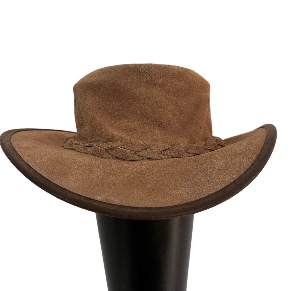 Kiwi Classic Suede Hat Barmah Squashy Waterproof 1025 Outback Australian Small